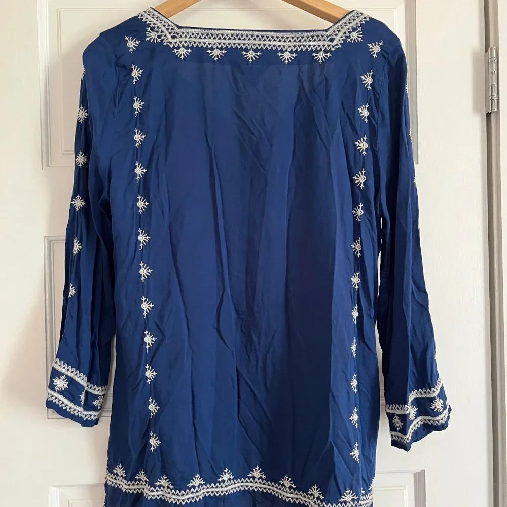 Lucky Brand Embroidered Tunic - M - Picture 3 of 14